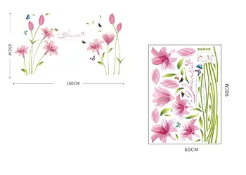 stickere flori folina decor floral roz