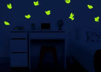 stickere fosforescente pasari folina glow in the dark