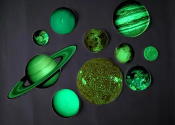 stickere fosforescente planete folina