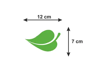 set 24 stickere frunze colorate autoadezive multicolor