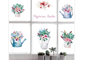 stickere ghivece flori colorate folina mysterious garden
