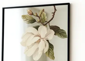 sticker electrostatic magnolie crem