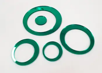 stickere oglinda cercuri verzi