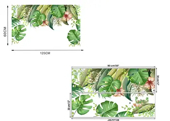 stickere frunze verzi folina ksy76 decor exotic