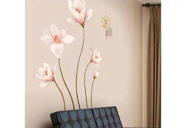 stickere perete folina magnolii crem 130 cm