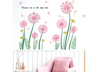 stickere flori papadii roz