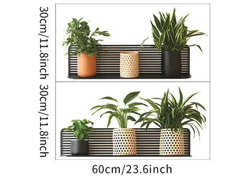 stickere perete polite cu plante