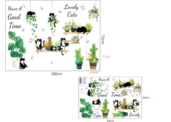 stickere plante si=pisici lovely cats