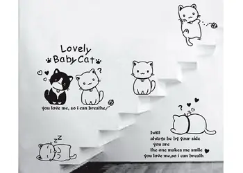 stickere pisici lovely baby cat