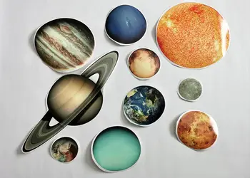 stickere fosforescente planete folina