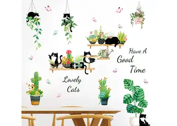stickere plante si=pisici lovely cats