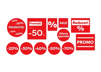 stickere promotionale repozitionabile pentru reducere s1