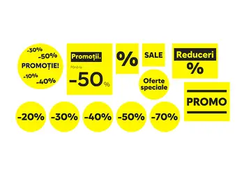 stickere promotionale repozitionabile pentru reducere s1