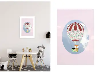 tablou happy balloon pink