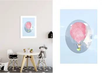 tablou happy balloon blue