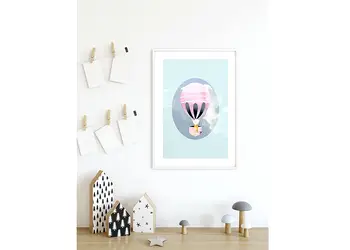 tablou happy balloon green