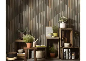 tapet 3d cu dungi taupe elysium 1047115