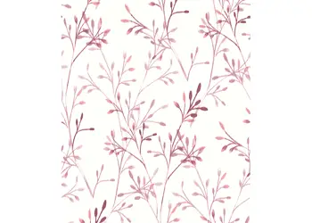 tapet alb cu crengute roz grandeco a48801