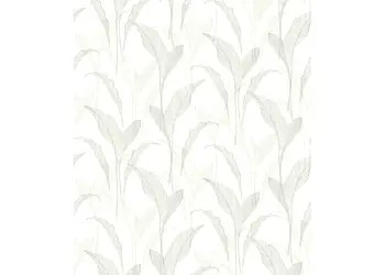 tapet alb cu frunze gri erismann elle decoration 1020731