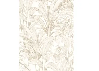 tapet alb cu model bej grandeco a51402