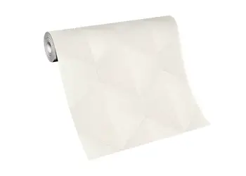 tapet alb unt cu model geometric erismann 1037026