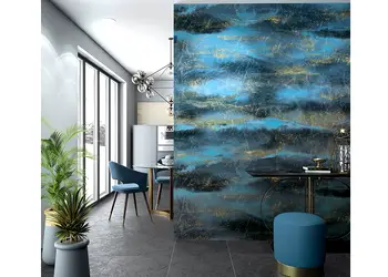 tapet albastru marburg art aspiration