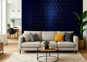 fototapet albastru mystique bleu