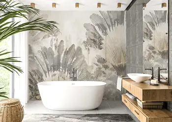 tapet baie bananieri decor exotic