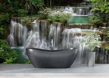 tapet baie peisaj cascada