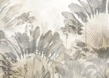 tapet baie bananieri decor exotic