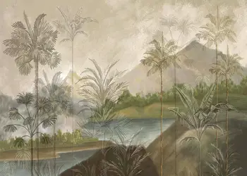 tapet baie peisaj jungla