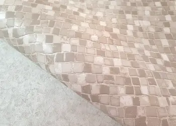 tapet mozaic bej reflets l78407