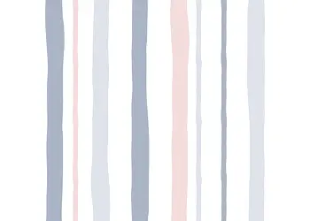 tapet camera copii alb cu dungi pastel marburg