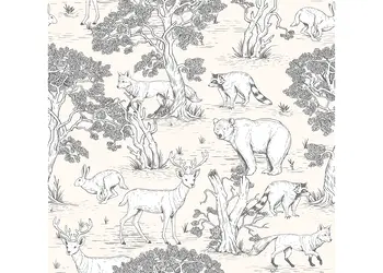 tapet camera copii animalele padurii