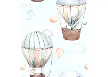 tapet camera copii baloane in zbor little adventures 45863