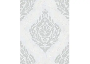 tapet clasic alb cu model argintiu carat 1006031
