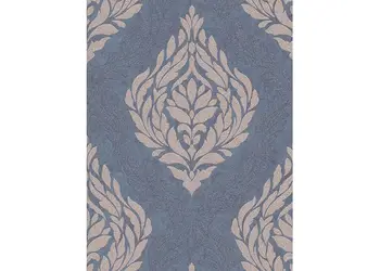 tapet clasic carat 1006044 model elegant albastru si bej auriu