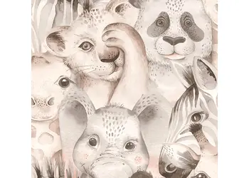 tapet cu animale pentru camera copiilor rasch