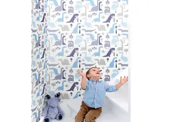 tapet camera baiat model cu dinozauri grandeco