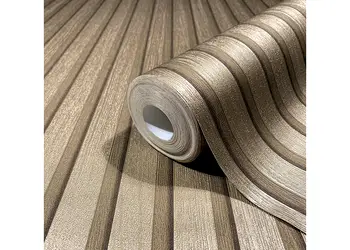 tapet cu dungi bej auriu