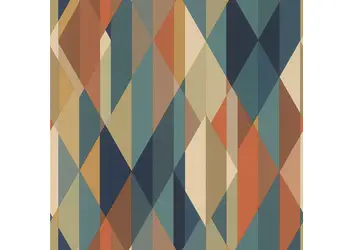 tapet cu model geometric retro rasch 477436