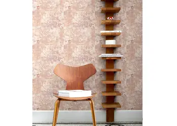 tapet imitatie decorativa roz somon grandeco 170805