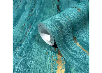 tapet decorativa turcoaz cu detalii aurii marburg city romance