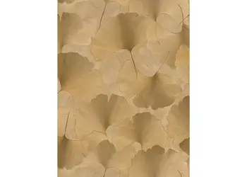 tapet dormitor bej auriu metalic