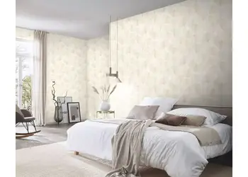 tapet crem pentru dormitor