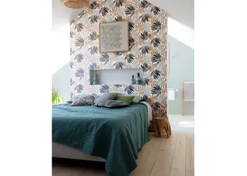 tapet frunze exotice pastel rasch 535433