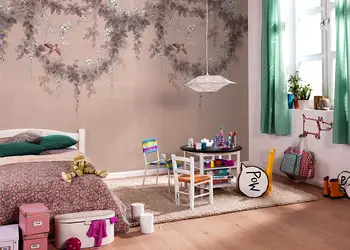 tapet dormitor symphony flori si pasari