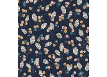 tapet floral albastri inchis home decor 463088