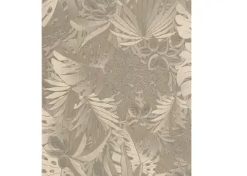 tapet floral cu efect metalic marburg botanica 33303