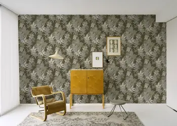 tapet floral maro taupe grandeco a48202